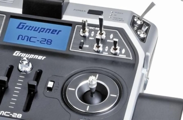 33028.77 Graupner mc-28 Sender - HoTT 2.4GHz Fernsteuerung 16 Kanäle